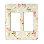 Mouse Love Rocker Style Light Switch Cover - Two Switch