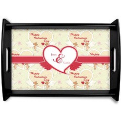 Mouse Love Black Wooden Tray - Small (Personalized)