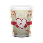 Mouse Love Ceramic Shot Glass - 1.5 oz - White - Single (Personalized)