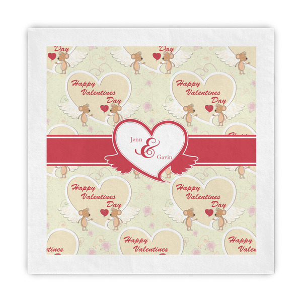 Custom Mouse Love Standard Decorative Napkins (Personalized)