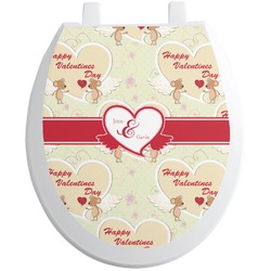 Mouse Love Toilet Seat Decal - Round (Personalized)