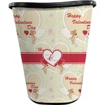 Mouse Love Waste Basket - Double Sided (Black) (Personalized)