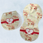 Mouse Love Burp Pads - Velour - Set of 2 w/ Couple's Names