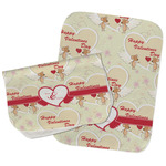 Mouse Love Burp Cloths - Fleece - Set of 2 w/ Couple's Names