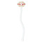 Mouse Love White Plastic 7" Stir Stick - Oval - Single Stick