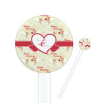 Mouse Love Round Plastic Stir Sticks (Personalized)