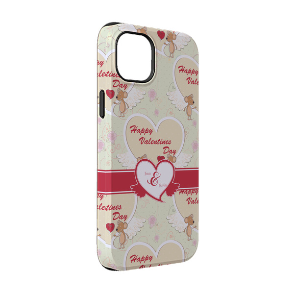 Custom Mouse Love iPhone Case - Rubber Lined - iPhone 14 Pro (Personalized)