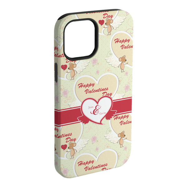 Custom Mouse Love iPhone Case - Rubber Lined - iPhone 15 Plus (Personalized)