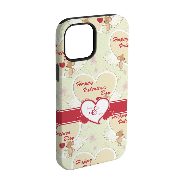 Custom Mouse Love iPhone Case - Rubber Lined - iPhone 15 Pro (Personalized)