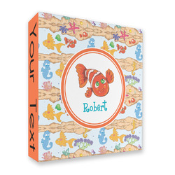 Under the Sea 3 Ring Binder - Full Wrap - 2" (Personalized)