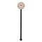 Under the Sea Black Plastic 5.5" Stir Stick - Round - Single Stick