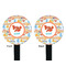 Under the Sea Black Plastic 7" Stir Stick - Double Sided - Round - Front & Back