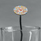 Under the Sea Black Plastic 7" Stir Stick - Oval - Main