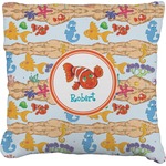 Under the Sea Faux-Linen Throw Pillow 18" (Personalized)