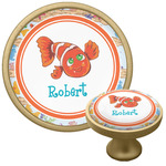 Under the Sea Cabinet Knob - Gold (Personalized)