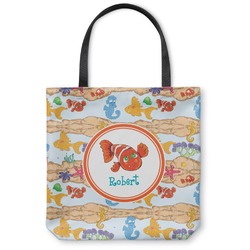 Under the Sea Canvas Tote Bag - Large - 18"x18" (Personalized)