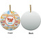 Under the Sea Ceramic Flat Ornament - Circle Front & Back (APPROVAL)