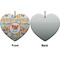 Under the Sea Ceramic Flat Ornament - Heart Front & Back (APPROVAL)