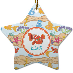 Under the Sea Star Ceramic Ornament w/ Name or Text