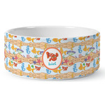 Under the Sea Ceramic Dog Bowl (Personalized)