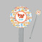 Under the Sea Clear Plastic 7" Stir Stick - Round - Closeup