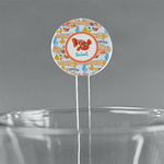 Under the Sea 7" Round Plastic Stir Sticks - Clear (Personalized)