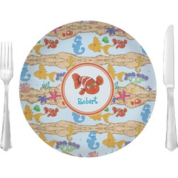 Under the Sea Glass Lunch / Dinner Plate 10" (Personalized)