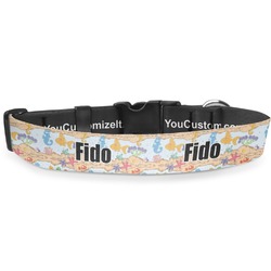 Under the Sea Deluxe Dog Collar - Double Extra Large (20.5" to 35") (Personalized)