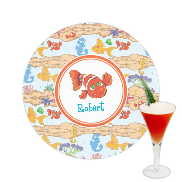 Custom Under the Sea Printed Drink Topper -  2.5" (Personalized)