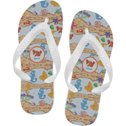 Under the Sea Flip Flops - Large (Personalized)