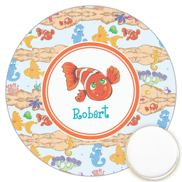 Custom Under the Sea Printed Cookie Topper - 3.25" (Personalized)