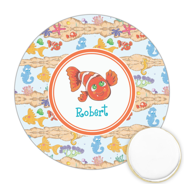 Custom Under the Sea Printed Cookie Topper - 2.5" (Personalized)