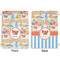 Under the Sea Large Laundry Bag - Front & Back View