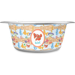 Under the Sea Stainless Steel Dog Bowl - Large (Personalized)