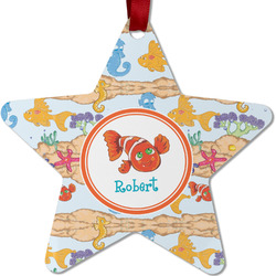Under the Sea Metal Star Ornament - Double Sided w/ Name or Text