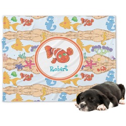 Under the Sea Dog Blanket - Large (Personalized)