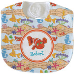 Under the Sea Velour Baby Bib w/ Name or Text