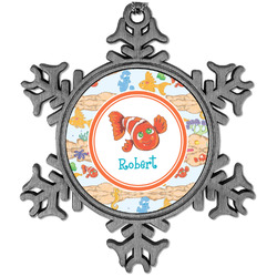 Under the Sea Vintage Snowflake Ornament (Personalized)