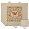 Under the Sea Reusable Cotton Grocery Bag - Front & Back View