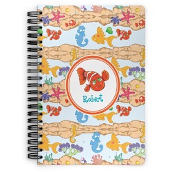 Under the Sea Spiral Notebook - 7x10 w/ Name or Text