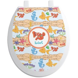 Under the Sea Toilet Seat Decal - Round (Personalized)