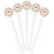 Under the Sea White Plastic 5.5" Stir Stick - Fan View