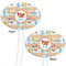 Under the Sea White Plastic 7" Stir Stick - Double Sided - Oval - Front & Back