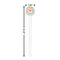 Under the Sea White Plastic 7" Stir Stick - Round - Dimensions