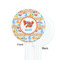 Under the Sea White Plastic 7" Stir Stick - Single Sided - Round - Front & Back