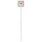 Under the Sea White Plastic Stir Stick - Double Sided - Square - Single Stick