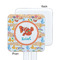 Under the Sea White Plastic Stir Stick - Single Sided - Square - Approval