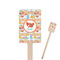 Under the Sea Wooden 6.25" Stir Stick - Rectangular - Closeup