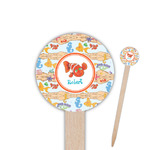 Under the Sea Round Wooden Food Picks (Personalized)