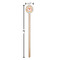 Under the Sea Wooden 6" Stir Stick - Round - Dimensions